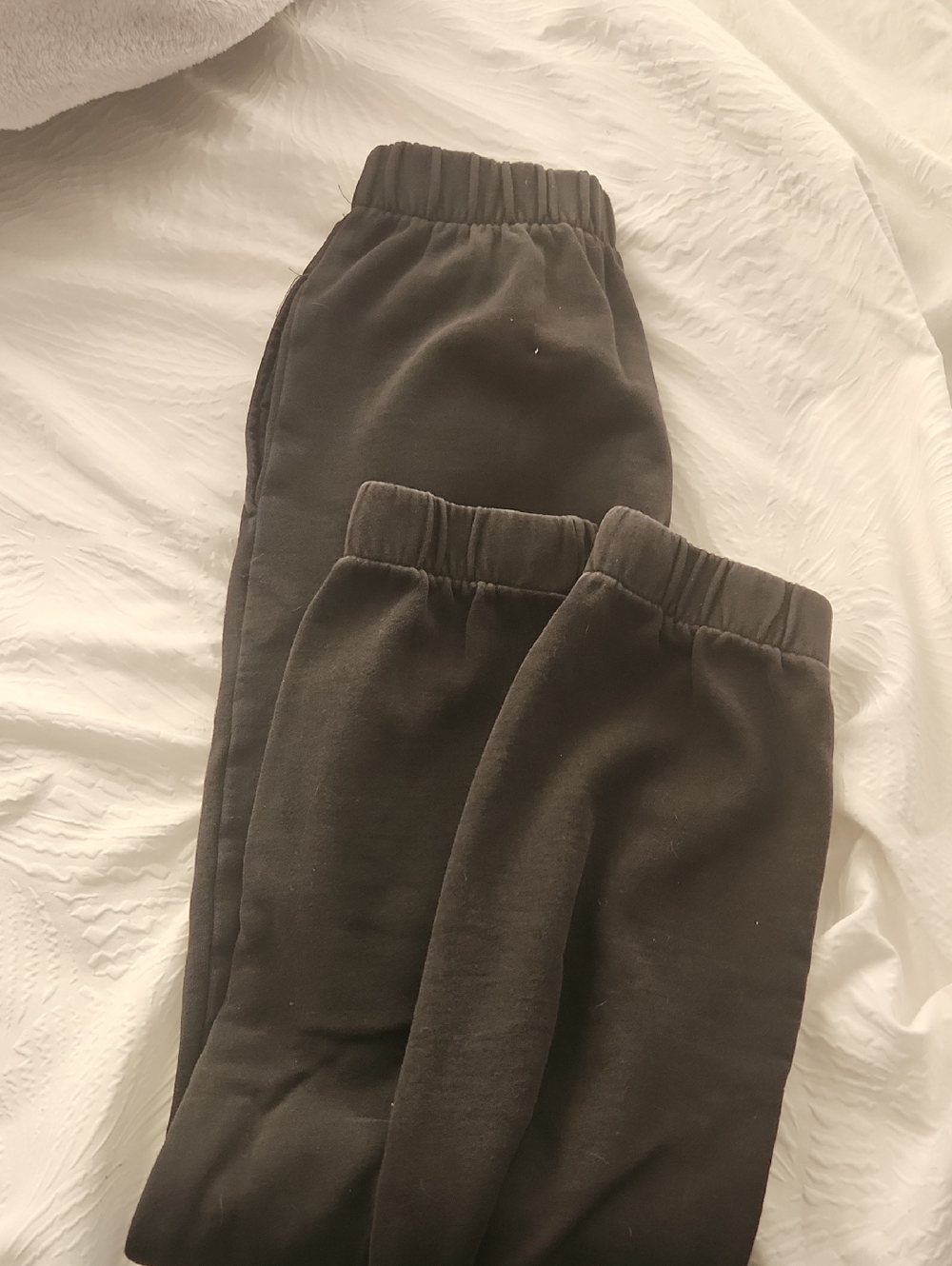 Black Elastic Waist Jogger Pants